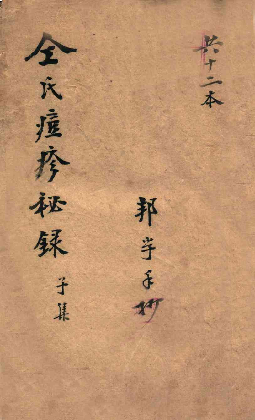 仝氏家藏痘疹秘录  子集